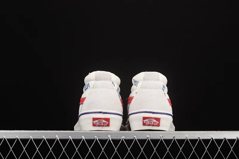 All categories Vans Vans series Vans Mid Vans China Vans Sk8-Mid Logo white full-print mid-top casual sneakers VN0A3WKT9M8
